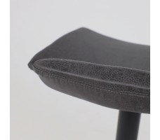 Стул барный AksHome FINCH (Финч) экокожа винтажный черный WATUSI 16/черный