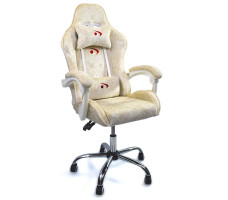 Геймерское кресло Calviano ASTI ULTIMATO beige fabric