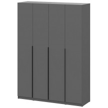 Шкаф NN Мебель ШК 5 (1600) графит серый