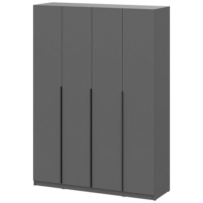 Шкаф NN Мебель ШК 5 (1600) графит серый