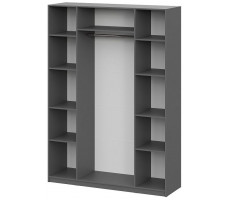 Шкаф NN Мебель ШК 5 (1600) графит серый