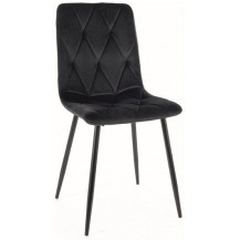 Стул Signal Tom (Том) Velvet Bluvel 19 черный/черный