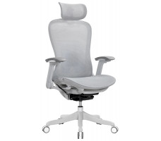 Кресло SPARX Enigma (Энигма) White/Grey белый/серый