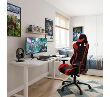 Кресло Everprof Lotus S4 красный/черный