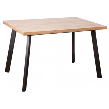 Стол Hagen 120 (120-160)*80 дуб канзас/черный Стол Hagen 120 (120-160)*80 дуб канзас/черный