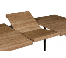 Стол Hagen 120 (120-160)*80 дуб канзас/черный