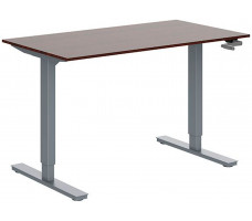 Стол WELLDESK FIRST с механическим приводом 1400*800*18 мм (серая рама)