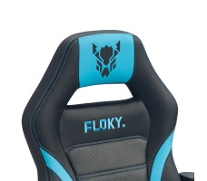 Кресло геймерское FLOKY VIBE Aqua-Black черный/голубой
