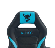 Кресло геймерское FLOKY VIBE Aqua-Black черный/голубой
