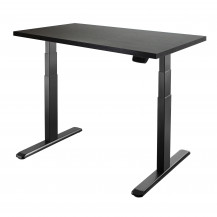 Стол с регулируемой высотой Unique Ergo Desk Black 136*80*3,6 см (столешница ЛДСП)