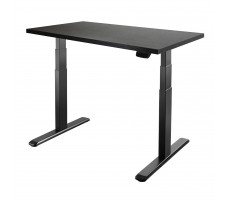 Стол с регулируемой высотой Unique Ergo Desk Black 136*80*3,6 см (столешница ЛДСП)