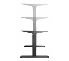 Стол с регулируемой высотой Unique Ergo Desk Black 138*80*1,8 см (столешница ЛДСП)