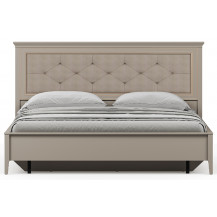 Кровать Classic LOZ180х200 М 180*200 глиняный серый (с металлическим основанием) с мягким изголовьем Кровать Classic LOZ180х200 М 180*200 глиняный серый (с металлическим основанием) с мягким изголовьем
