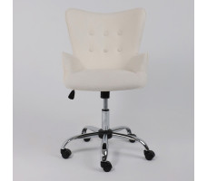 Кресло AksHome BELLA Buble (Белла Бабл) White 15 букле/белый