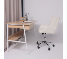 Кресло AksHome BELLA Buble (Белла Бабл) White 15 букле/белый