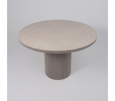 Стол Askar Round SLIDE-116 BAYONA IVORY PREMIUM CER/Капучино