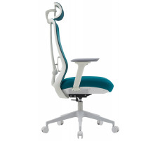 Кресло SPARX Fansil (Фансиль) White/Cyan белый/голубой