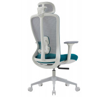 Кресло SPARX Fansil (Фансиль) White/Cyan белый/голубой