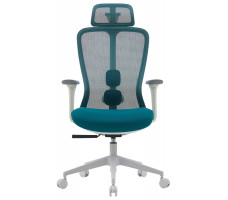 Кресло SPARX Fansil (Фансиль) White/Cyan белый/голубой
