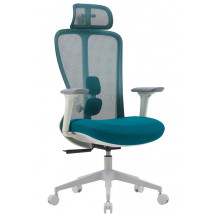 Кресло SPARX Fansil (Фансиль) White/Cyan белый/голубой