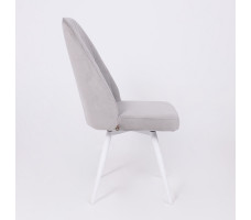 Стул поворотный Leonard M-R1 360 d08 platinum lux/белый