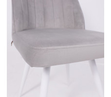 Стул поворотный Leonard M-R1 360 d08 platinum lux/белый