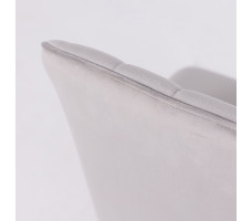 Стул поворотный Leonard M-R1 360 d08 platinum lux/белый