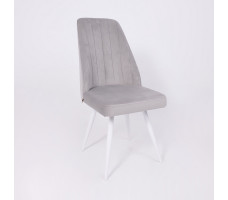 Стул поворотный Leonard M-R1 360 d08 platinum lux/белый