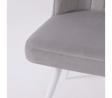 Стул поворотный Leonard M-R1 360 d08 platinum lux/белый