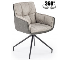 Стул поворотный Halmar K523 серый/черный