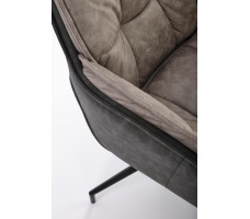 Стул поворотный Halmar K523 серый/черный