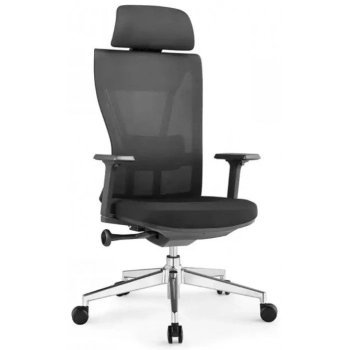 Кресло SitUp DEFENDER chrome (сетка Black/Black)
