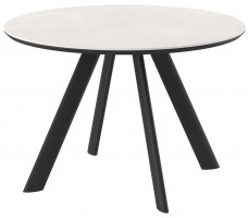 Стол Rondy-116 Krater Perla Premium Cer/черный
