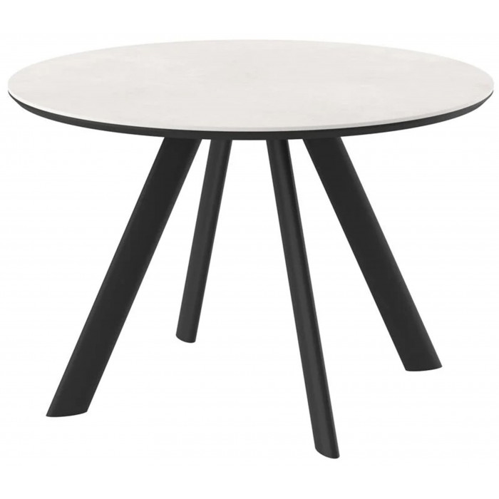 Стол Rondy-116 Krater Perla Premium Cer/черный