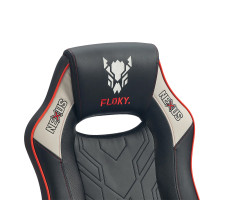 Кресло геймерское FLOKY NEXUS Black-Grey V1 черный/серый/красный