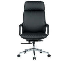 Кресло SPARX Valmor PU Chrome / Black экокожа/черный