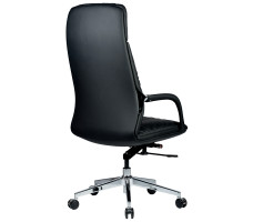 Кресло SPARX Valmor PU Chrome / Black экокожа/черный