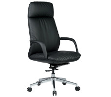 Кресло SPARX Valmor PU Chrome / Black экокожа/черный