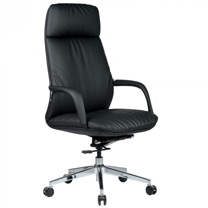 Кресло SPARX Valmor PU Chrome / Black экокожа/черный