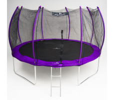 Батут с защитной сеткой Calviano 374 см - 12ft OUTSIDE master purple (фиолетовый)