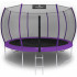 Батут с защитной сеткой Calviano 374 см - 12ft OUTSIDE master purple (фиолетовый)