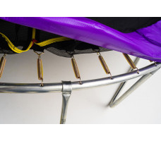 Батут с защитной сеткой Calviano 374 см - 12ft OUTSIDE master purple (фиолетовый)