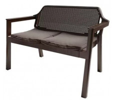 Набор садовой мебели Easy Comfort (диван, 2 кресла, стол) коричневый