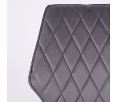 Стул поворотный Rafael M d10 HEMATITE LUX/черный