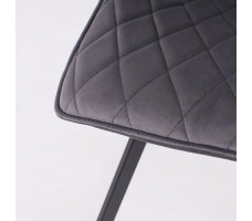 Стул поворотный Rafael M d10 HEMATITE LUX/черный