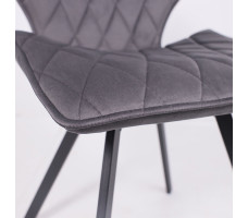 Стул поворотный Rafael M d10 HEMATITE LUX/черный