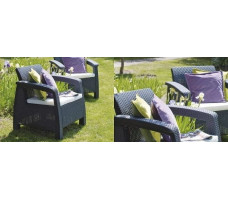 Набор садовой мебели Corfu Set (Корфу Сэт) графит