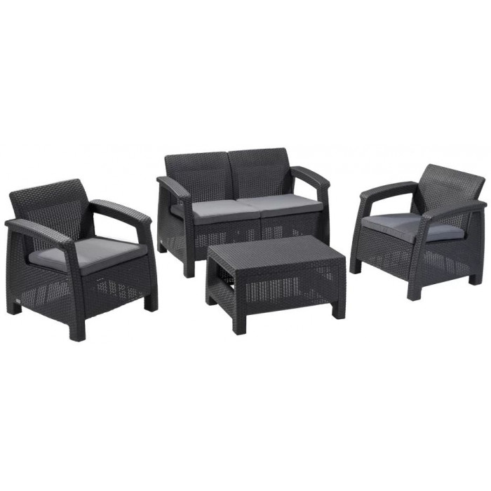 Набор садовой мебели Corfu Set (Корфу Сэт) графит