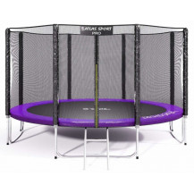 Батут Atlas Sport 435 см - 14ft PRO (усиленные опоры) фиолетовый Батут Atlas Sport 435 см - 14ft PRO (усиленные опоры) фиолетовый