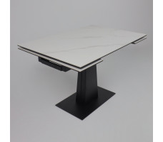 Стол раздвижной AV 2119 1200 (1800)*800 белый матовый SNOW WHITE/черный